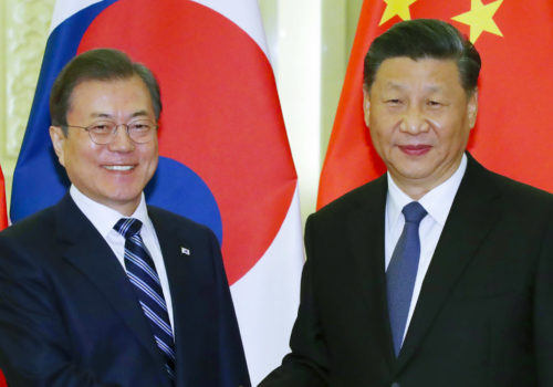 दक्षिण कोरिया र चीनका राष्ट्रपति बीच भेटवार्ता
