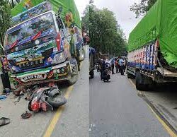 भारतीय ट्रकको ठक्करबाट एक पुरुषको मृत्यु।
